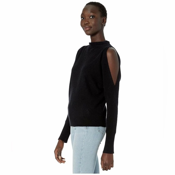 NWT SKIN Gillian Cashmere Split Sleeve Pullover Women's Large - Picture 1 of 8